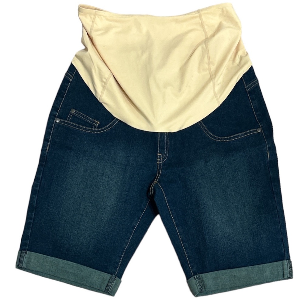 Kimi and Kai Maternity Denim Shorts Size 28 pregnancy pregnant comfy stretch